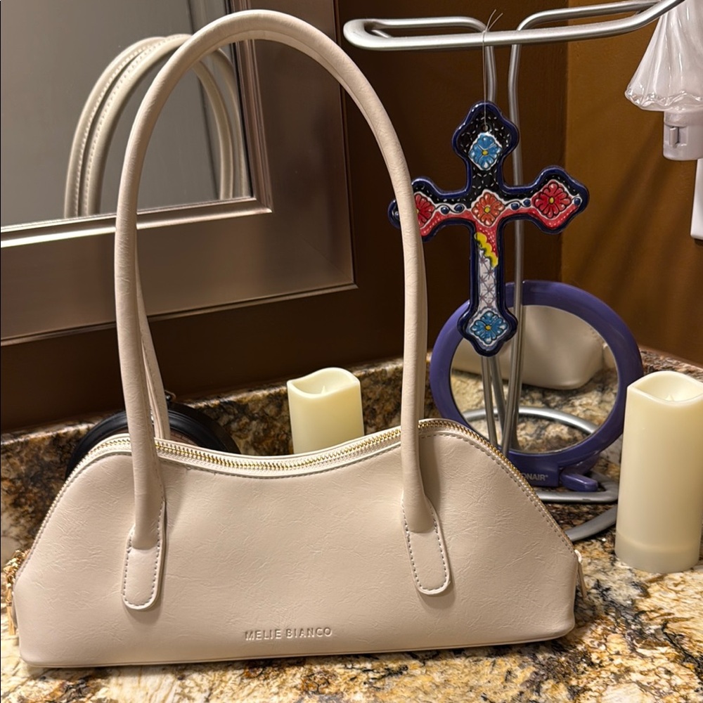 Melie Bianco Cream Handbag